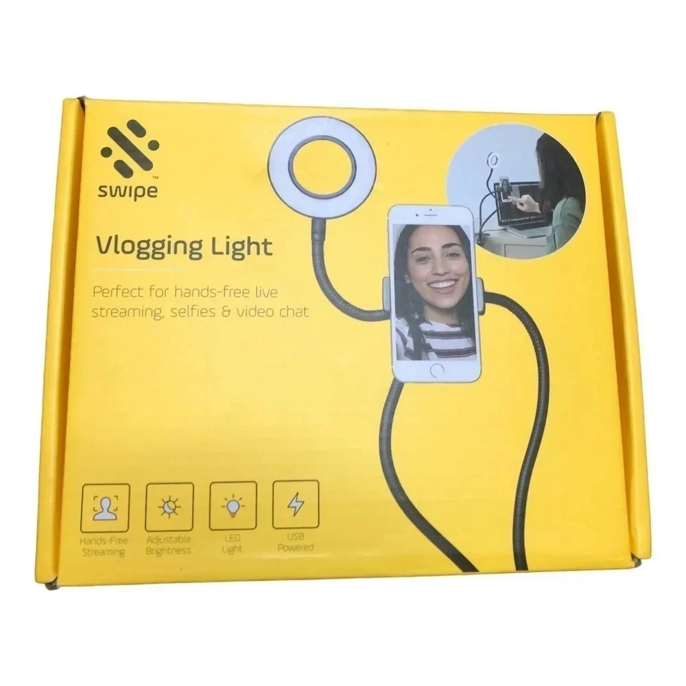 Swipe Smartphone Holder with LED Vlogging Light - Picture 5 of 14